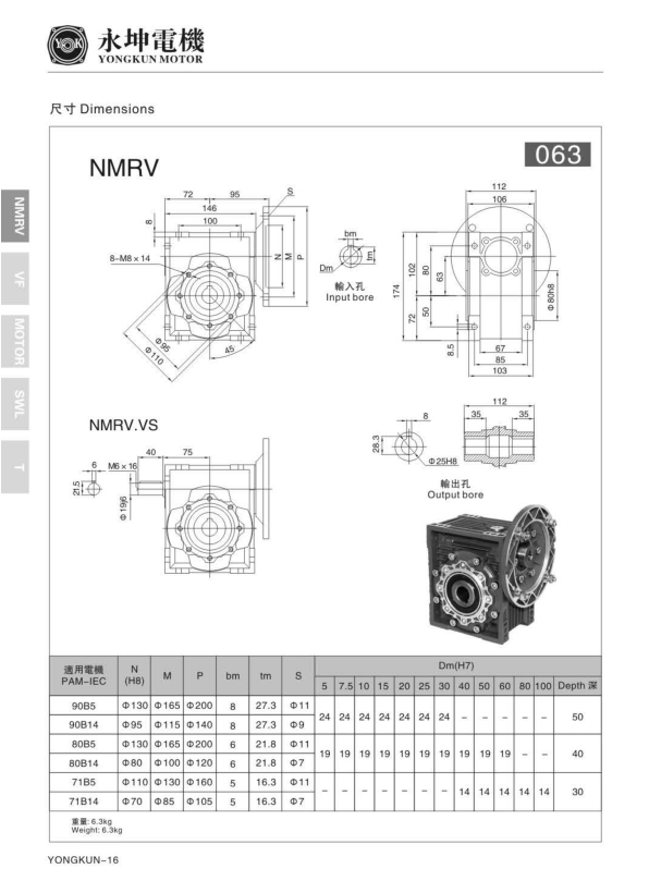 NMRV063減速機(jī)